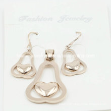 Fashion Stainless Steel Pendant and Earring Set Jewelry
